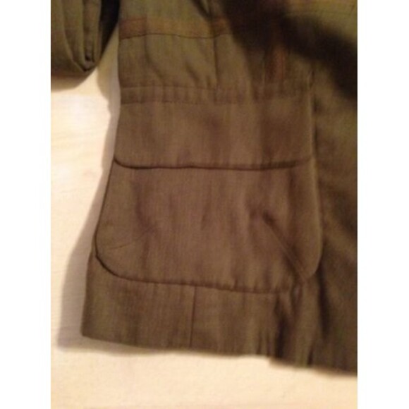Elizabeth & James Women's Blazer Olive Green Cotton Blazer Size 4 Nwt $379 - Picture 10 of 11
